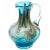 Glass Hand Blown Art Glass Pitcher with Agate-Colored Swirls & Handle For Sale - Image 7 of 7