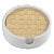 Woven Ash White Coasters with Holder, Round, 5 Pieces For Sale