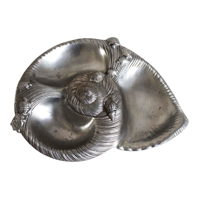 1980s Arthur Court Sea Life Collection Serving Dish For Sale