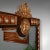 1970s Large Vintage Walnut Decorative Mirror For Sale - Image 4 of 11