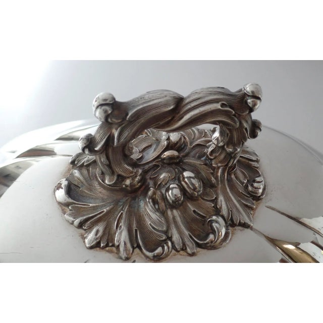 English 1830 English Sheffield Silver Meat Game Dome Armorial "Andros" For Sale - Image 3 of 13