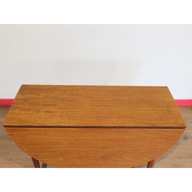 Mid Century Modern Vintage Folding Dining Table in the Style of G Plan Danish Style For Sale In Greensboro - Image 6 of 15
