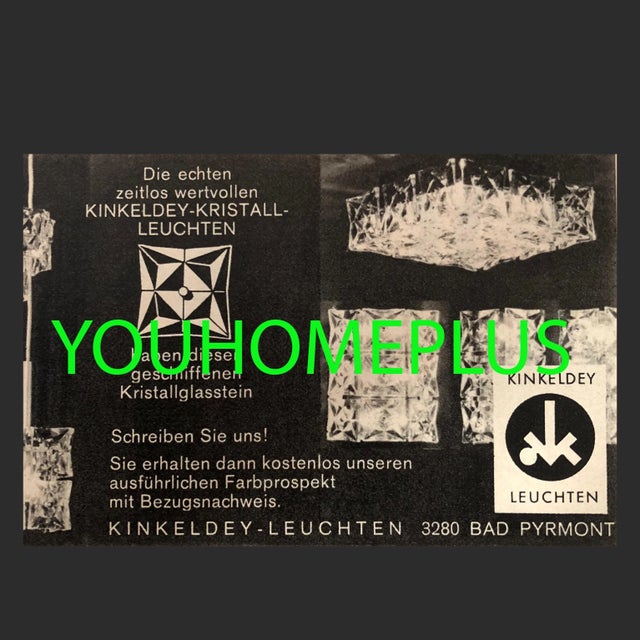 Huge Crystal Glass Wall Light Sconces from Kinkeldey, Germany, Set of 2 For Sale - Image 10 of 18