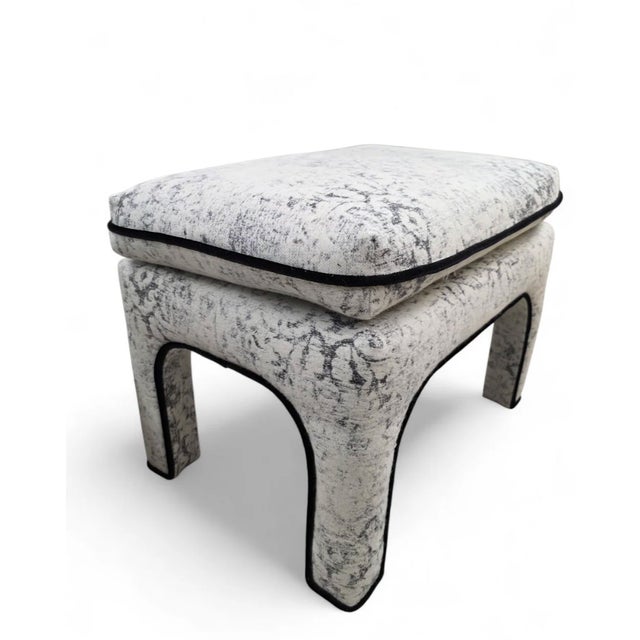 Mid Century Modern Pillow Top Ottoman/Stools by Directional Newly Reupholstered For Sale - Image 11 of 11