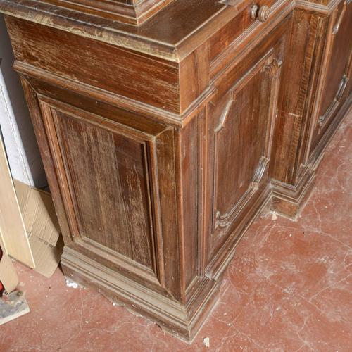 Wood Double-body Sideboard in Wood, Metal, and Glass For Sale - Image 7 of 18