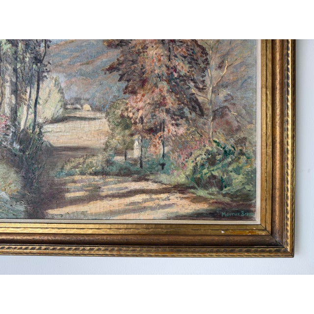 Maurice Braun (1877–1941) “Autumn Glow” Impressionist Landscape Oil on Canvas Painting For Sale - Image 9 of 12