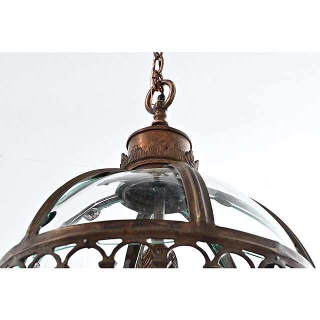 English Pair of 20th Century Glass Globe Lanterns For Sale - Image 12 of 12