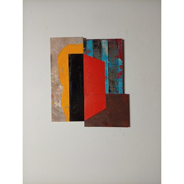 2010s Contemporary Abstract Rust, Tempera, Aerosol on Metal "N 40" by Andre Debono For Sale - Image 5 of 8