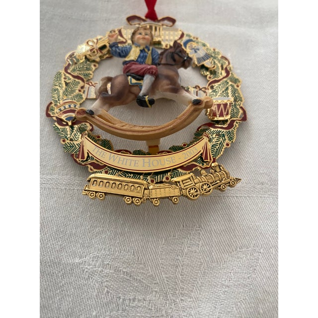 Vintage Official 2003 White House Christmas Ornament – Ulysses S. Grant Rocking Horse, Nib For Sale - Image 10 of 12