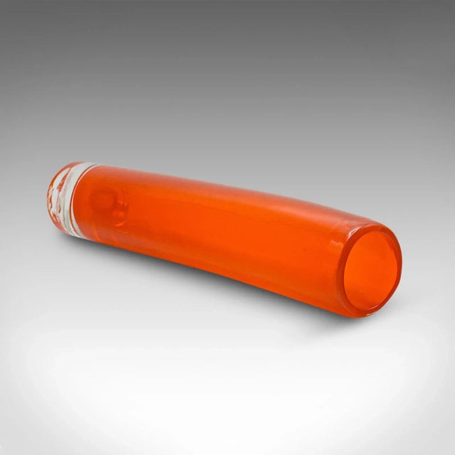 Orange 1970's Duo of Vintage Flower Sleeves For Sale - Image 8 of 12