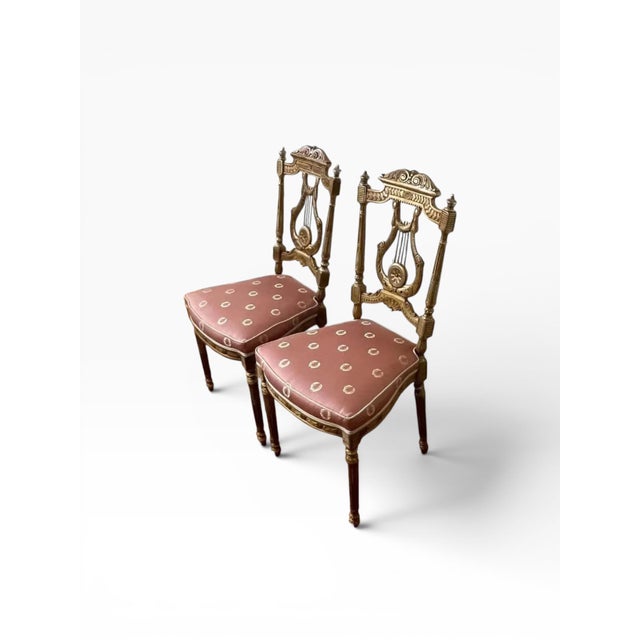 2000 - 2009 2000s Reupholstered Theodore Alexander Althorp Boudoir Chairs- Set of 2 For Sale - Image 5 of 12