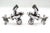 Vintage Chrome Plated Brass Hot & Cold Faucets For Sale - Image 4 of 12