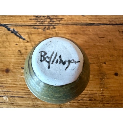 Ceramic Vintage Mini Studio Pottery Vase by Richey Bellinger For Sale - Image 7 of 7