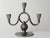 Metal Art Deco Swedish Pewter Candelabra with Horse Relief from Svenskt Tenn, 1932 For Sale - Image 7 of 14