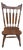 1960s Temple Stuart Solid Walnut Rockingham 'Cattail' Dining Chair For Sale