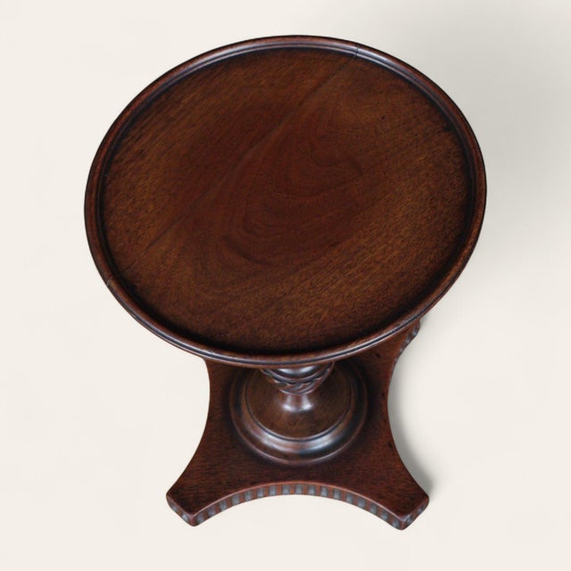 Early 19th Century English Mahogany Table-Top Stands, Near Pair For Sale - Image 4 of 9