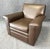 Jessica Charles Leather Swivel Club Chair For Sale In Raleigh - Image 6 of 9