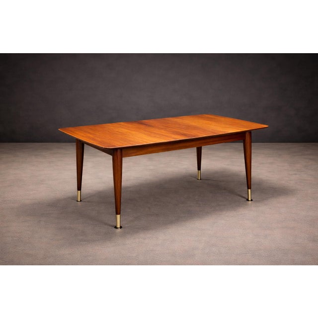 Extendable Brazilian Modern Dining Table in Caviúna Wood by Giuseppe Scapinelli, 1950s For Sale - Image 9 of 12