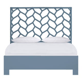 Silas Platform Bed Queen - Regatta Blue For Sale