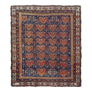 Antique Afshar Rug 4'2'' x 4'10'' For Sale