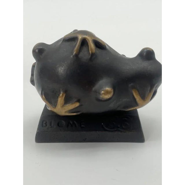 Art Object Table Sculpture in Bronze by Elizabeth Garouste and Mattia Bonetti for the Blome Collection in Ovp, 1996 For Sale - Image 4 of 11