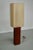 Large Vintage Teak Floor Lamp with Square Beige Shade, 1970s For Sale - Image 4 of 12