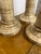 Rustic Set of 3 Vintage Sarreid Graduated Tessellated Bone Candle Holders For Sale - Image 3 of 6