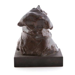 David Aronson, Judaica Bronze Sculpture "Rabbi" Figure Jewish American Boston Figural Modernist