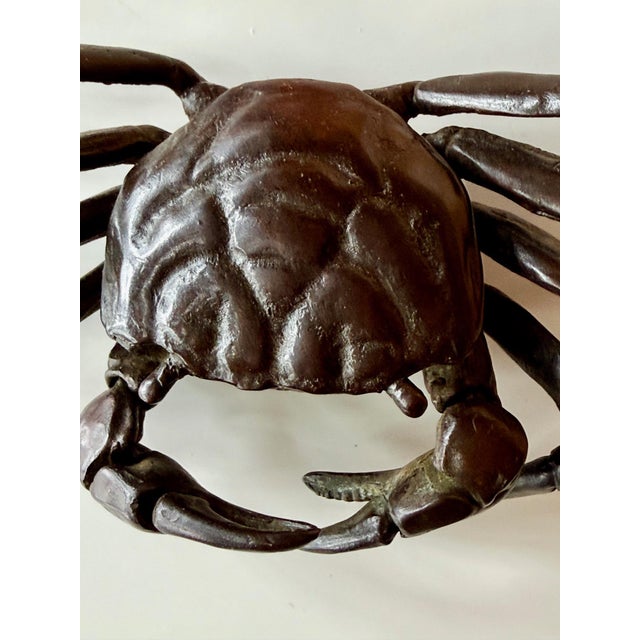 Japanese Bronze Articulated Crab Okimono Meiji by Yasunosuke Ryubundo VI For Sale - Image 9 of 13