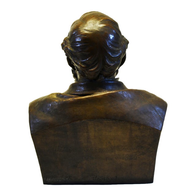 Antique Bronze Bust of William Sargent Ladd 1890 by Olin Levi Warner For Sale - Image 11 of 12