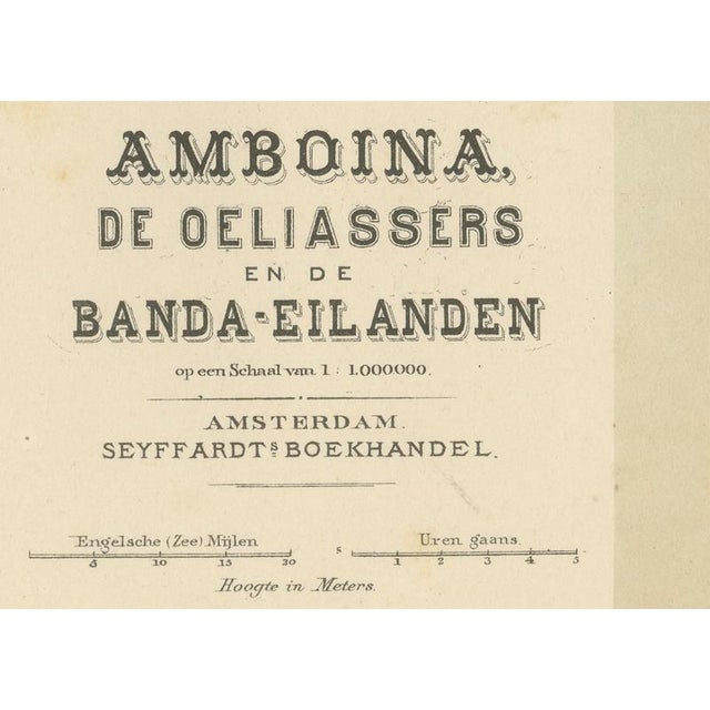 Antique Map of Riouw in Singapore by Dornseiffen, 1884 For Sale - Image 11 of 13