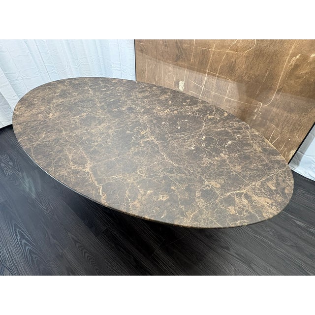 Rh Aero Stone Oval Dining Table — 96" For Sale - Image 15 of 18
