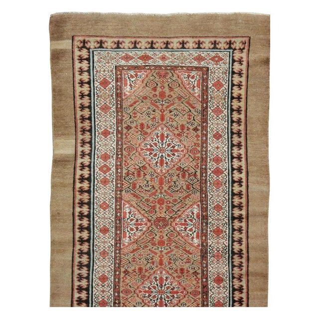 Rustic Galerie Shabab Collection Early 20th Century Persian Serab Runner For Sale - Image 3 of 10