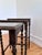 Vintage Set of 3 Barley Twist Walnut Nesting Side Tables, English 1940s For Sale - Image 6 of 15