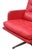 Red Leatherette Swivel Armchair, 1970s For Sale - Image 12 of 14