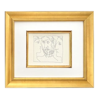 Picasso 21 Three Heads of Men Framed For Sale