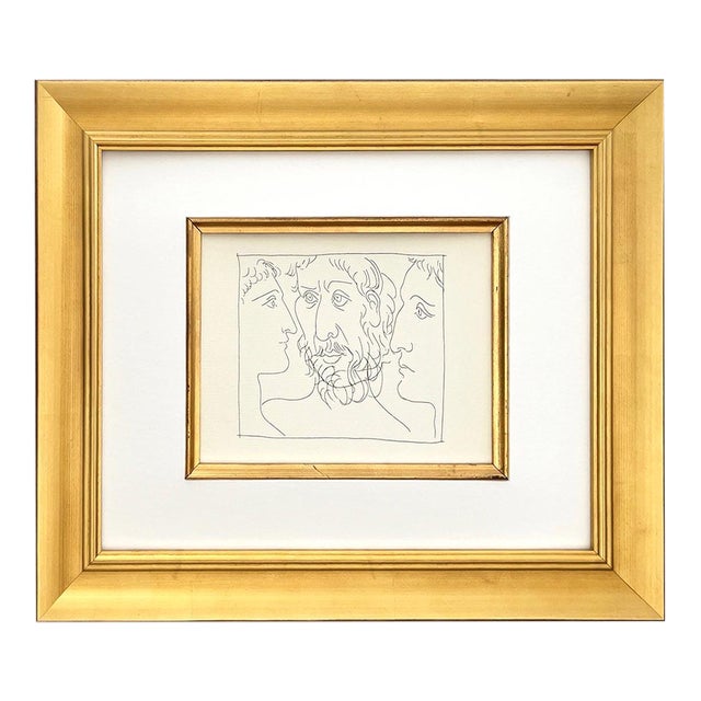 Picasso 21 Three Heads of Men Framed For Sale