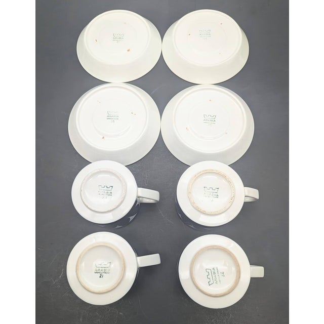Mid 20th Century Arabia of FInland "Sotka" 6-Piece Dinnerware Designed by Raija Uosikkinen, a Set of 25 Pieces For Sale - Image 9 of 18