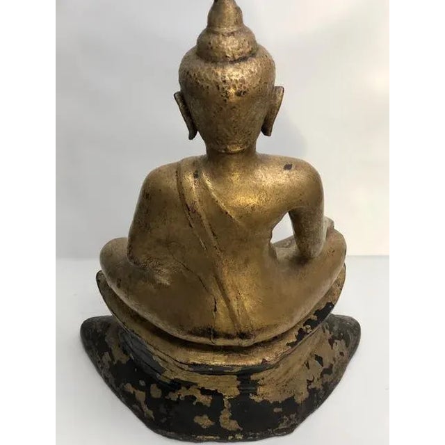 15-16th Century Bronze Guild Thai Buddha - 6" x 12" x 18"