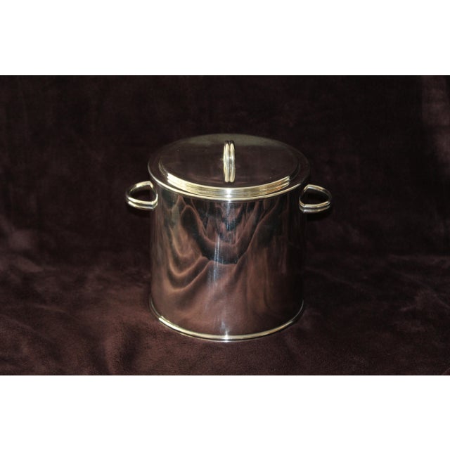 Silver Ice Bucket with Lid, 1970s For Sale - Image 6 of 18