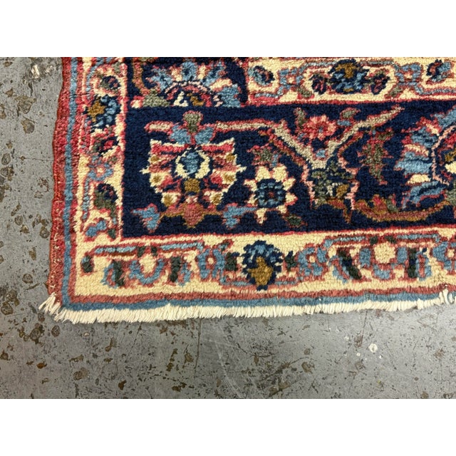 6ft 8in X 11 Ft 2in Antique Jewel Tone Wool/Silk Area Rug For Sale - Image 12 of 12