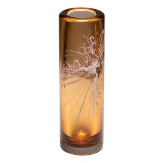 Glass Vase by Petr Hora for Skrdlovice, Former Czechoslovakia, 1970s For Sale