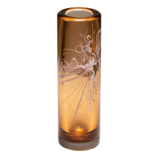 Glass Vase by Petr Hora for Skrdlovice, Former Czechoslovakia, 1970s For Sale