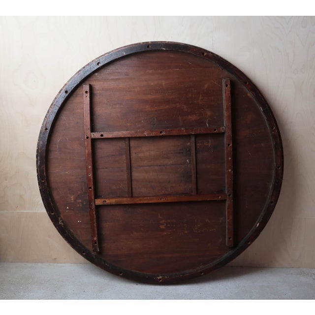 Small Antique English Palladian Round Bleached Table, 1835 For Sale - Image 12 of 13