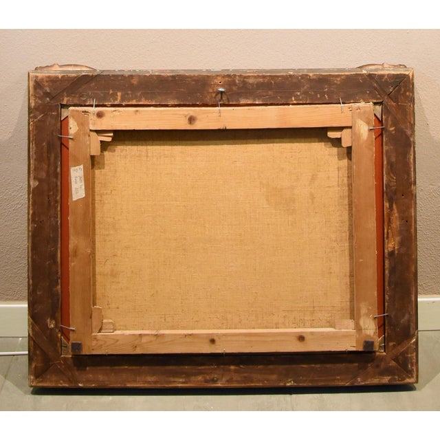 Workshop of Charles François Grenier De Lacroix / de Marseille, Coastal View, 18th Century, Oil on Canvas, Framed For Sale - Image 12 of 13