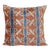 Square Peach Ikat Velvet Pillow Cover For Sale