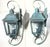 Pair of Vintage Solid Brass Outdoor Wall Lanterns - 22”h X 7”.5 W X 7”.5 D For Sale - Image 10 of 15