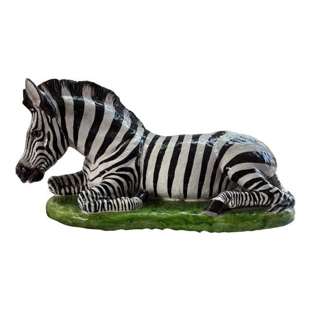 Giant Terracotta Zebra, Italy, 60's For Sale
