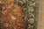 1940s 1940s Orange Apricot Medallion Floral Antique Isfahan Knotted Qum Silk Rug For Sale - Image 5 of 6