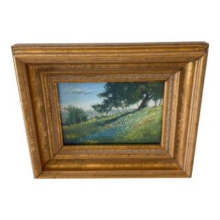 Vintage Ronnie Wells Framed Painting For Sale